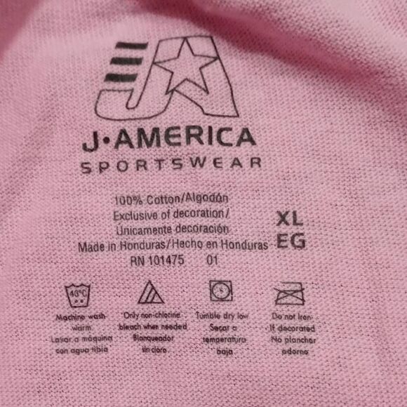 J. America Missouri Tigers Pink Short Sleeve T-Shirt XL -Q - Picture 4 of 4